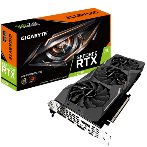 GeForce RTX™ 2070 WINDFORCE 8G (rev. 2.0) - Grafické karty
