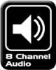 8 channel Intel<sup>®</sup> High Definition Audio (by cable)