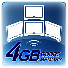 4GB for Multi-Screen HD solution