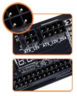 Sólidos Conectores de Alimentación Chapados en Oro