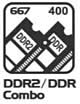 Supports DDR2 667 or DDR 400 Memory