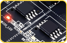 <span style="font-size:130%;color:#FFD400;">技嘉獨家 DualBIOS™ 設計 - 搭配LED顯示燈</span>