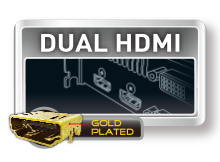 Gold Plated HDMI x 2