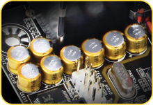 <span style="font-size:130%;color:#FFD400;">高品質音效專用電容</span>