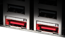 <span style="font-size:130%;color:#FFD400;">Puertos eSATA para fácil control de datos en dispositivos externos</span>