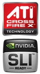 Multi-display support with SLI™ and CrossFireX™ 