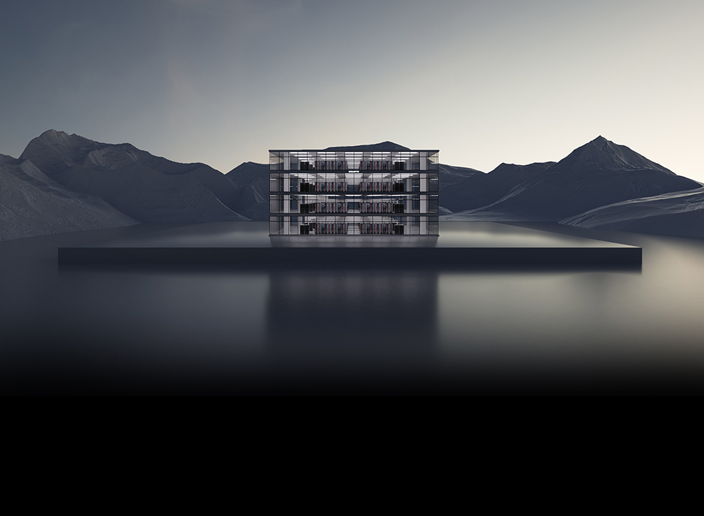 AI Infrastructure Mobile Background