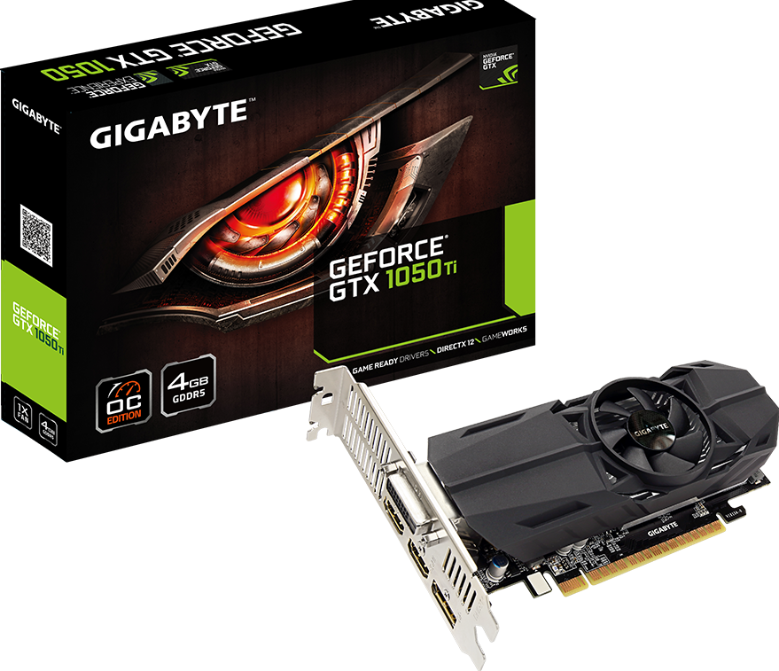 Videókártyák - GeForce® GTX 1050 Ti OC Low Profile 4G