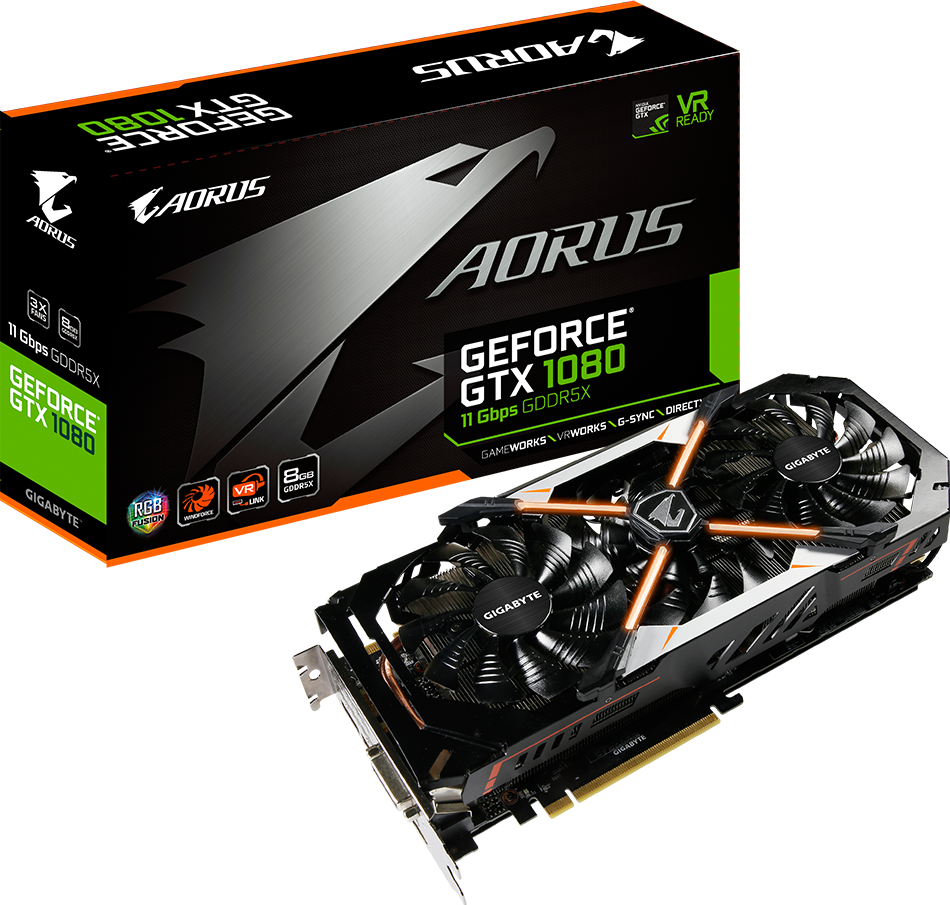 كروت الجرافيك - AORUS GeForce® GTX 1080 8G 11Gbps