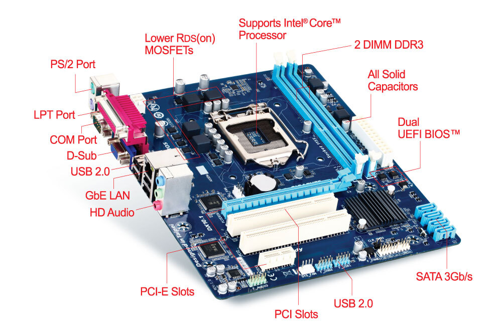 Gigabyte ga h61m s1 схема