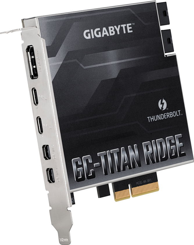 PCパーツ GIGABYTE GC-TITAN RIDGE Thunderbolt3 GC-TITAN RIDGE (Rev. 1.0) PC Accessory - GIGABYTE U.S.A.