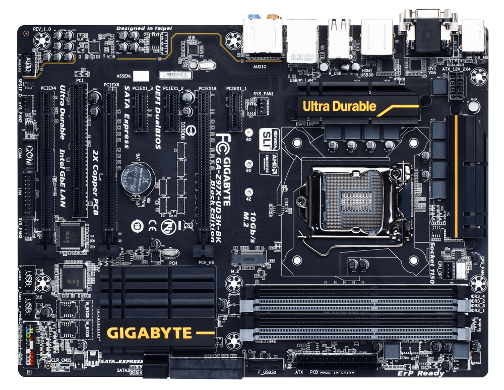 GIGABYTE マザーボード Z97X-UD3H-BK rev1.0 LGA1150-