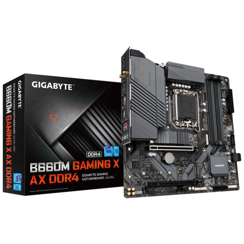 MOTHERBOARD GIGABYTE (B660M GAMING X AX DDR4) SOCKET 1700 12A, 4*DDR4, M.2, HDMI, MICRO ATX - B660M GAMING XÿAXÿDDR4