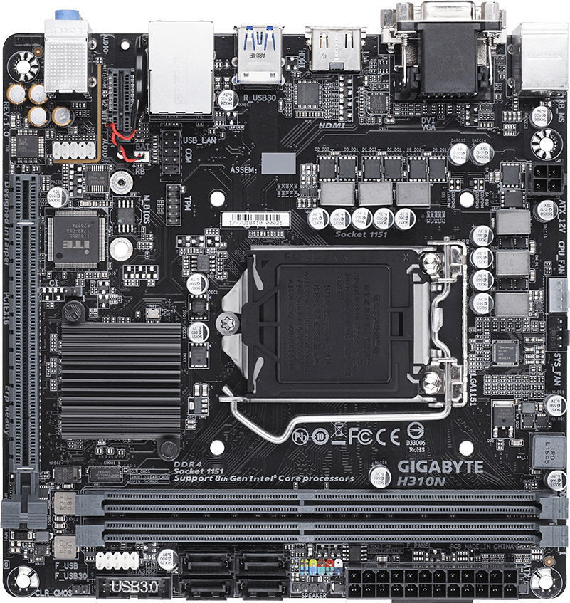H310N (Rev. 1.0) Motherboard - GIGABYTE Global