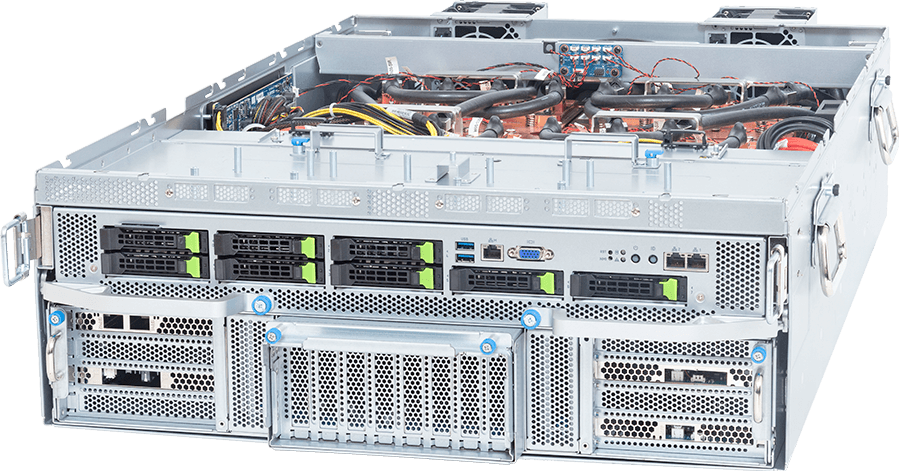 TO46-ZX1-LA04 - ORV3 GPU Server - AMD EPYC™ 9005/9004 Server Processors - 4OU, DP, AMD Instinct™ MI355X, DLC