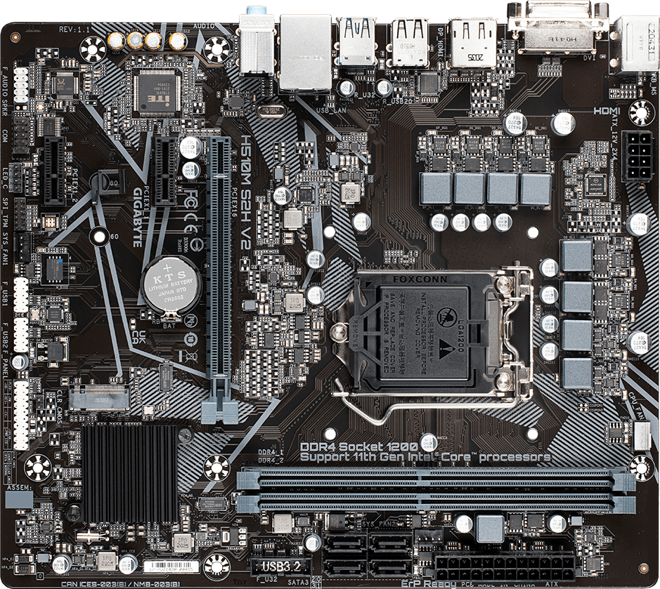 H510M S2H V2 (Rev. 1.1) Motherboard - GIGABYTE Global