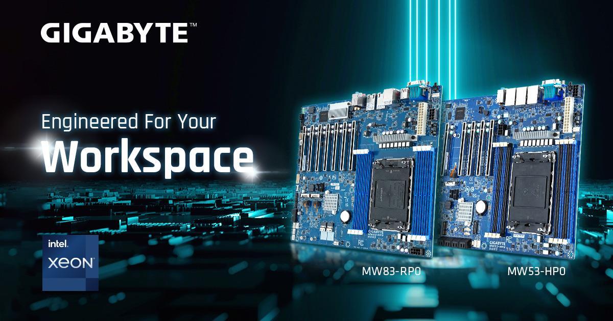 Giga Computing stellt die ersten Workstation-Mainboards zur Unterstützung von DDR5 und PCIe-Technologie der 5. Generation vor