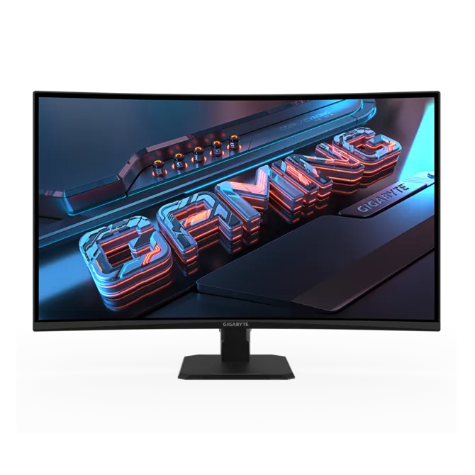 Монитор 31.5' Gigabyte GS32QCA EU VA 2560x1440, 180 Гц, 1 мс (MPRT), 16:9, 250 кд/м², изогнутый (1500R), 2×HDMI 2.0, DP 1.4, 3.5 Jack, HDR Ready, FreeSync, черный