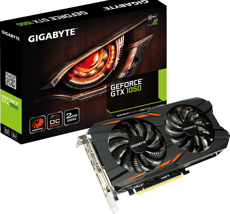 Grafikkarten - GeForce® GTX 1050 Windforce OC 2G