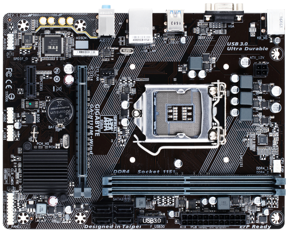 GAH110MWind (rev. 1.0) Dukungan Motherboard GIGABYTE Indonesia