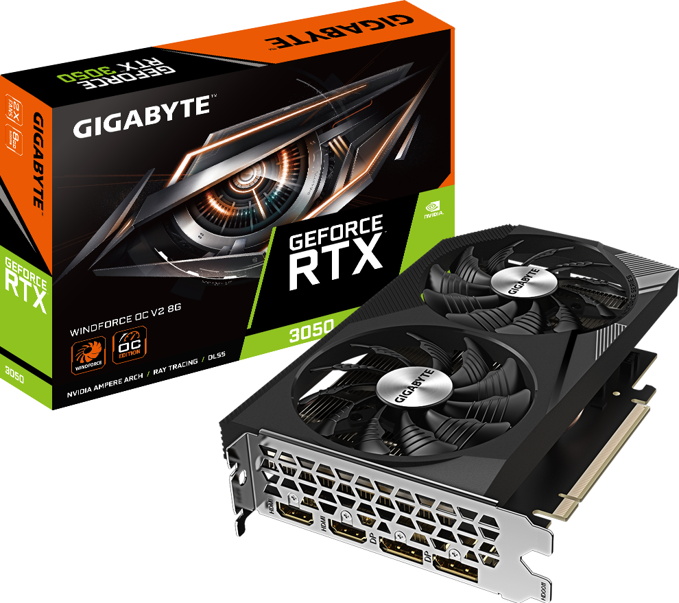 GeForce RTX™ 3050 WINDFORCE OC V2 8G - GIGABYTE Global