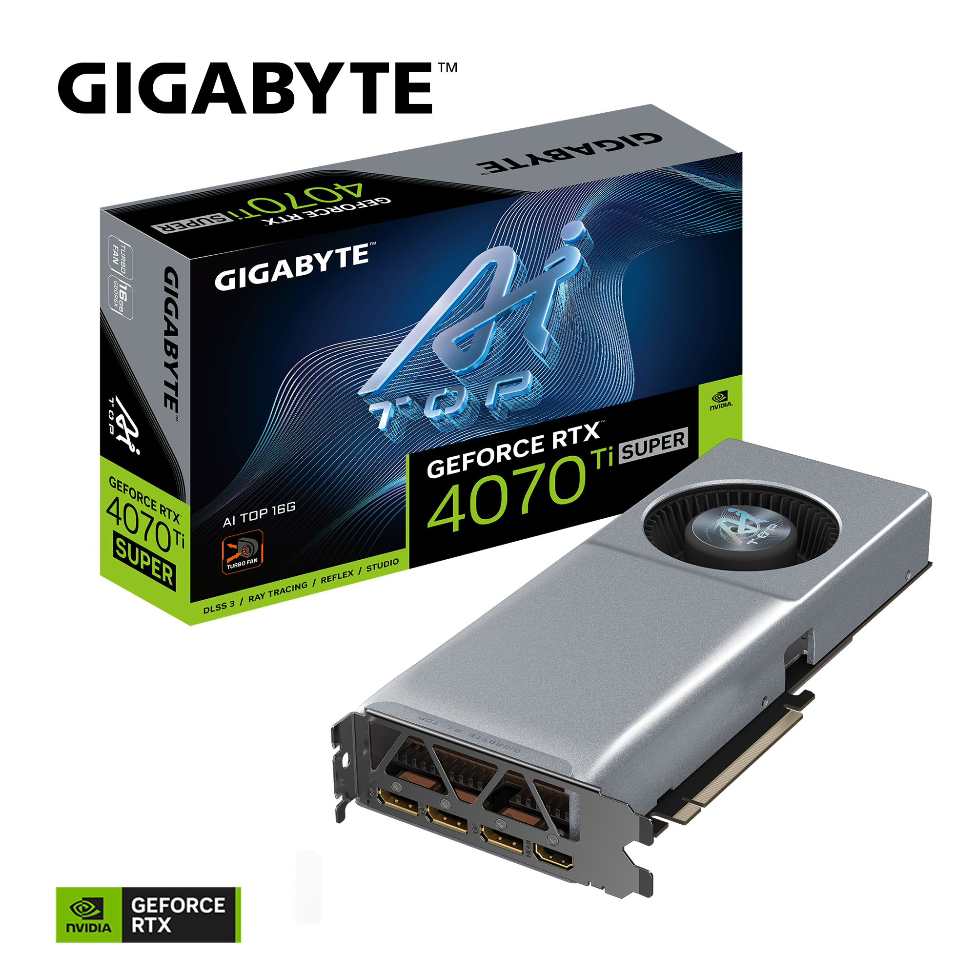 GeForce RTX™ 4070 Ti SUPER AI TOP 16G｜AORUS - 技嘉科技