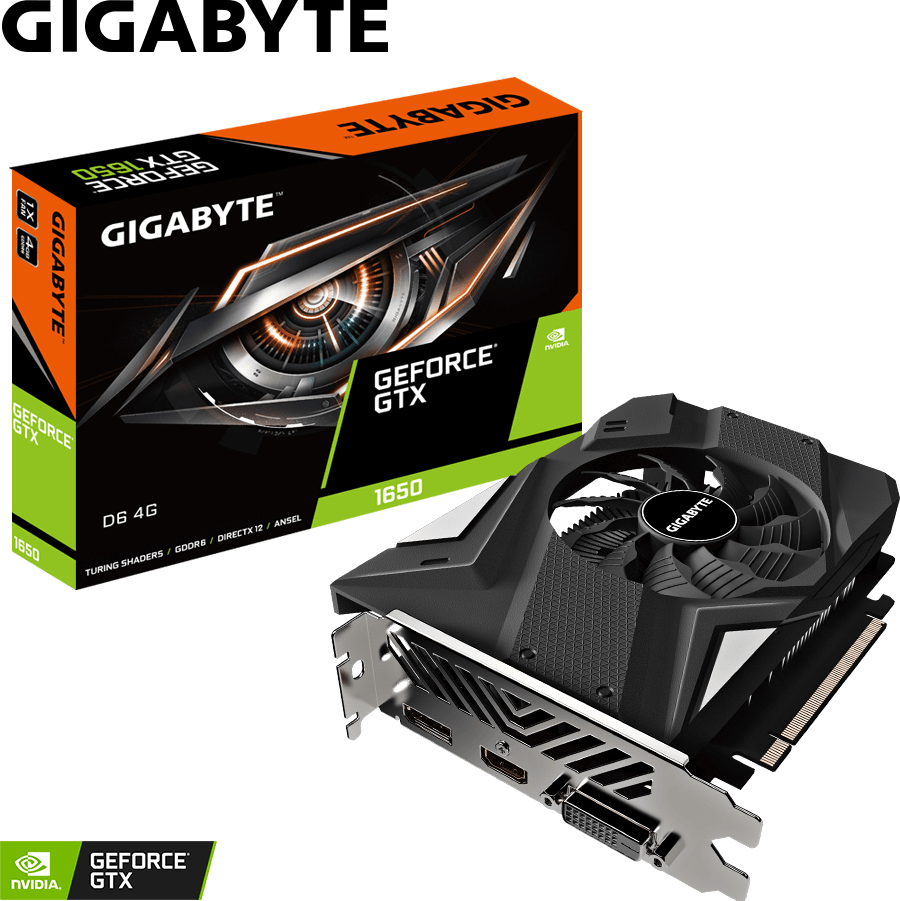 NVIDIA GeForce GTX 1650 4GB 1スロット GDDR5 GeForce® GTX 1650 D6 4G (Rev. 1.0) Graphics Card - GIGABYTE Global グラフィックボード・グラボ・ビデオカード