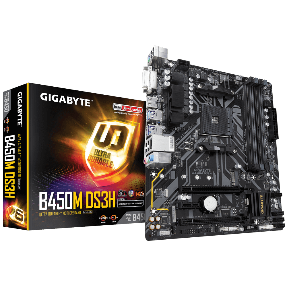 最安 GIGABYTE B450 DS3H AM4 マザーボード マザーボード - powertee.com