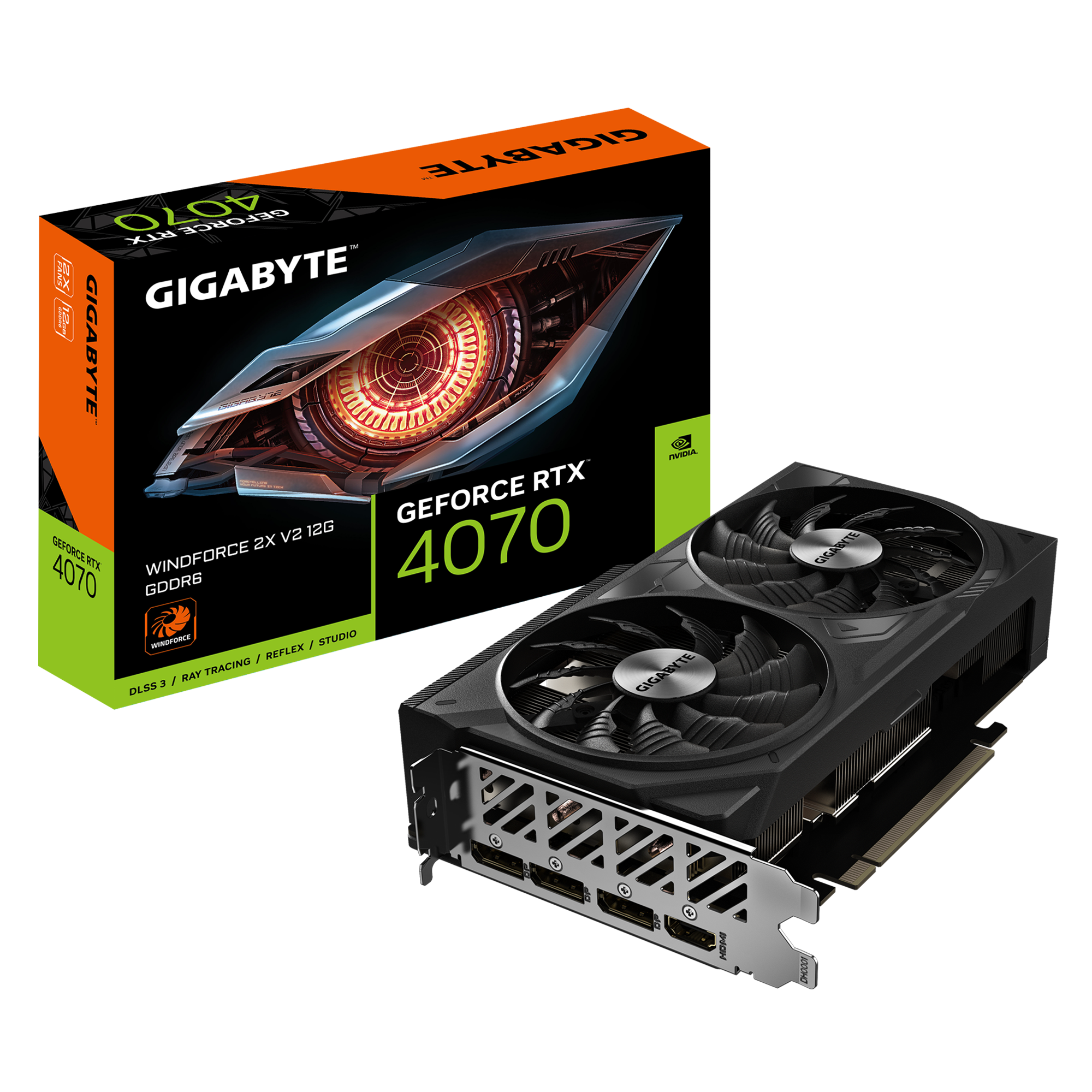 GeForce RTX™ 4070 WINDFORCE 2X V2 12G Key Features | Graphics Card