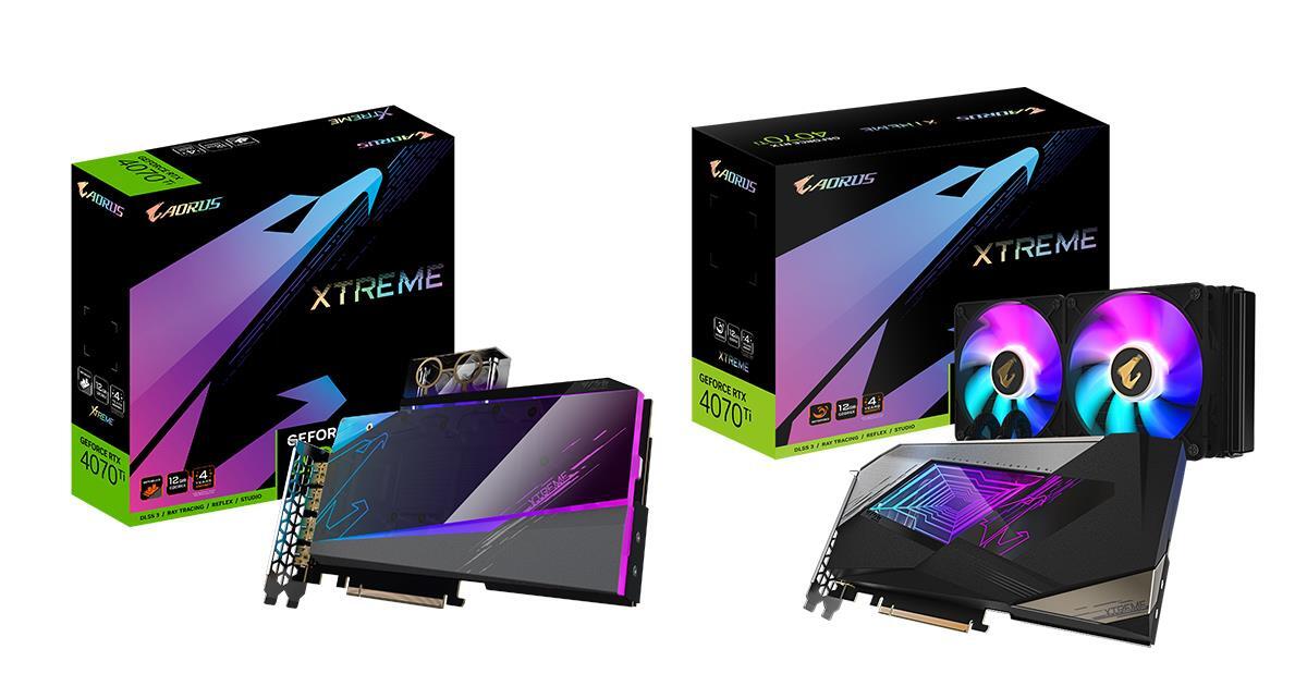 GIGABYTE lance la gamme de cartes graphiques GeForce RTX 4070 Ti à refroidissement liquide