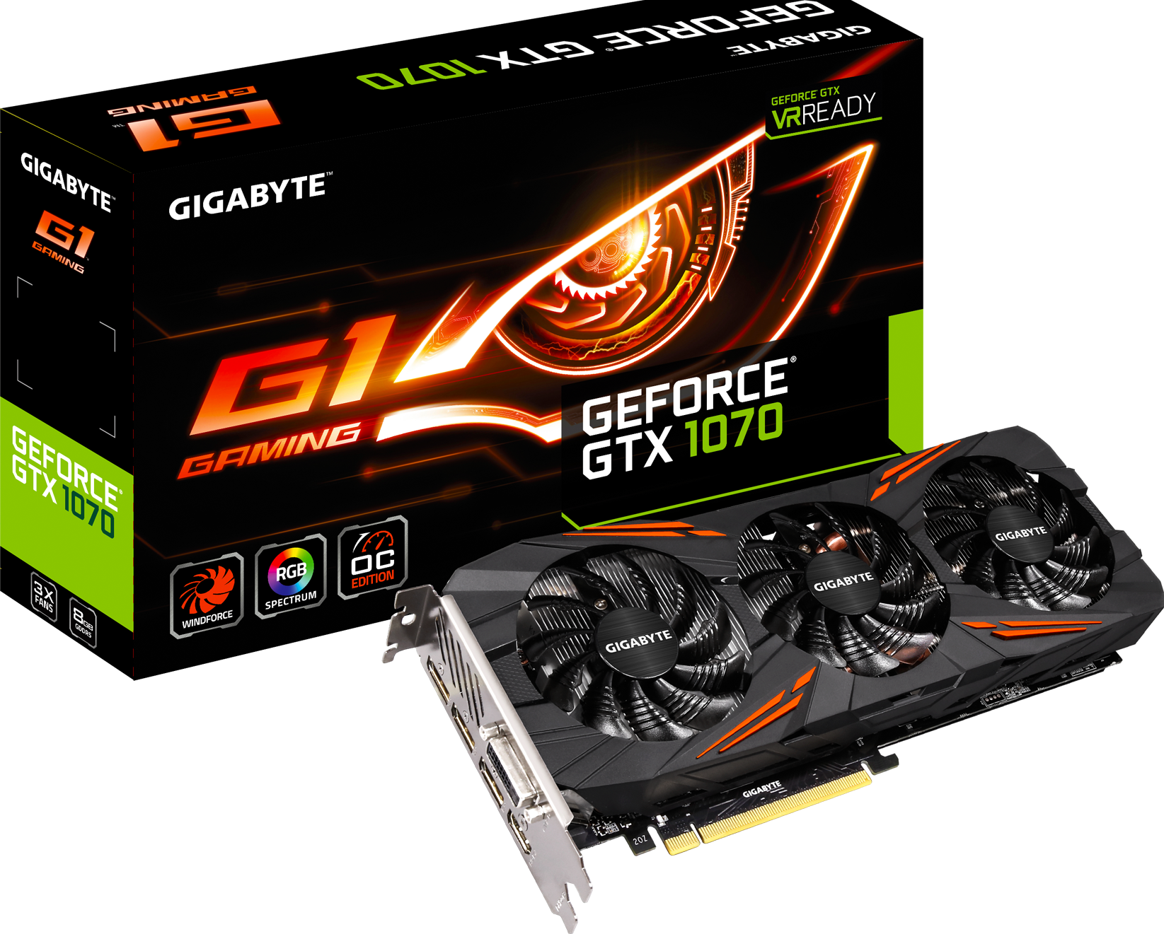 グラフィックボード・グラボ・ビデオカード GeForce GTX 1070 G1 Gaming 8G GeForce® GTX 1070 G1 Gaming 8G (Rev. 1.0) - GIGABYTE Japan