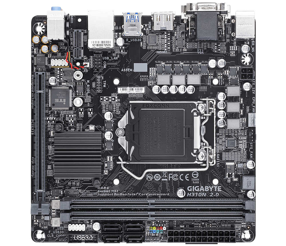 GIGABYTE H310N 2.0 マザーボード H310N 2.0 (rev. 1.0) 主な特徴 | マザーボード - GIGABYTE Japan