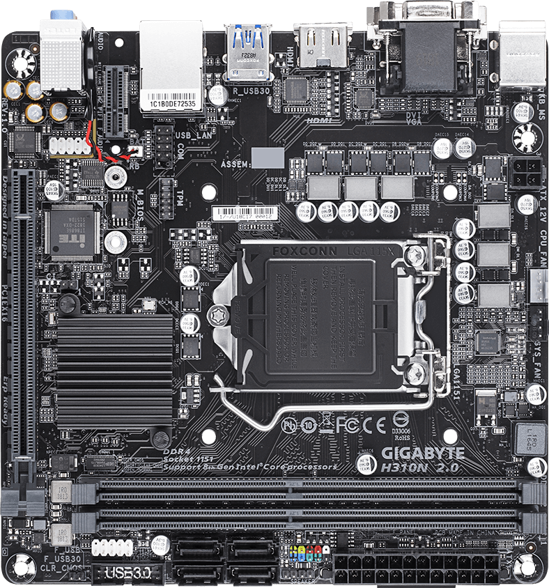 GIGABYTE H310N 2.0 マザーボード H310N 2.0 (Rev. 1.0) - GIGABYTE Global