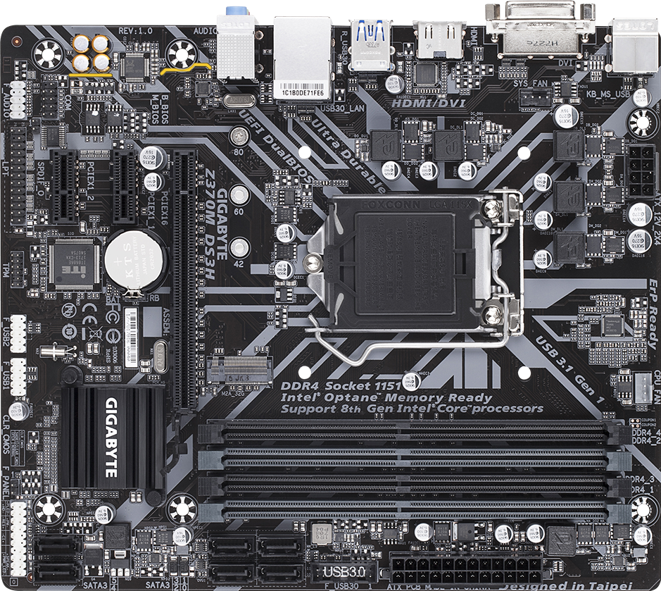 Core i5 8400 BOX ＋ Z370M DS3H ＋CPU FAN Z370M DS3H (Rev. 1.0) - GIGABYTE Global