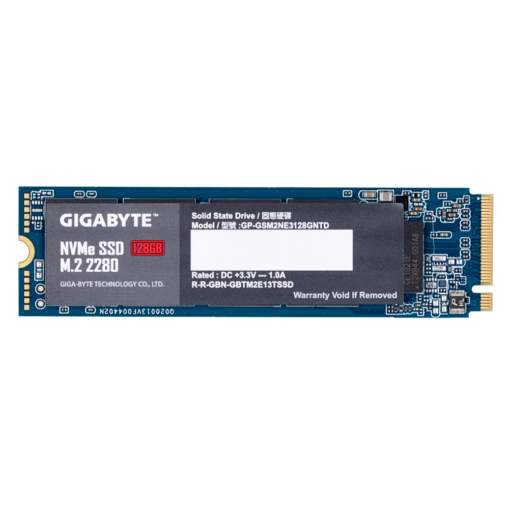 GIGABYTE M.2 PCIe SSD 128GB Key Features
