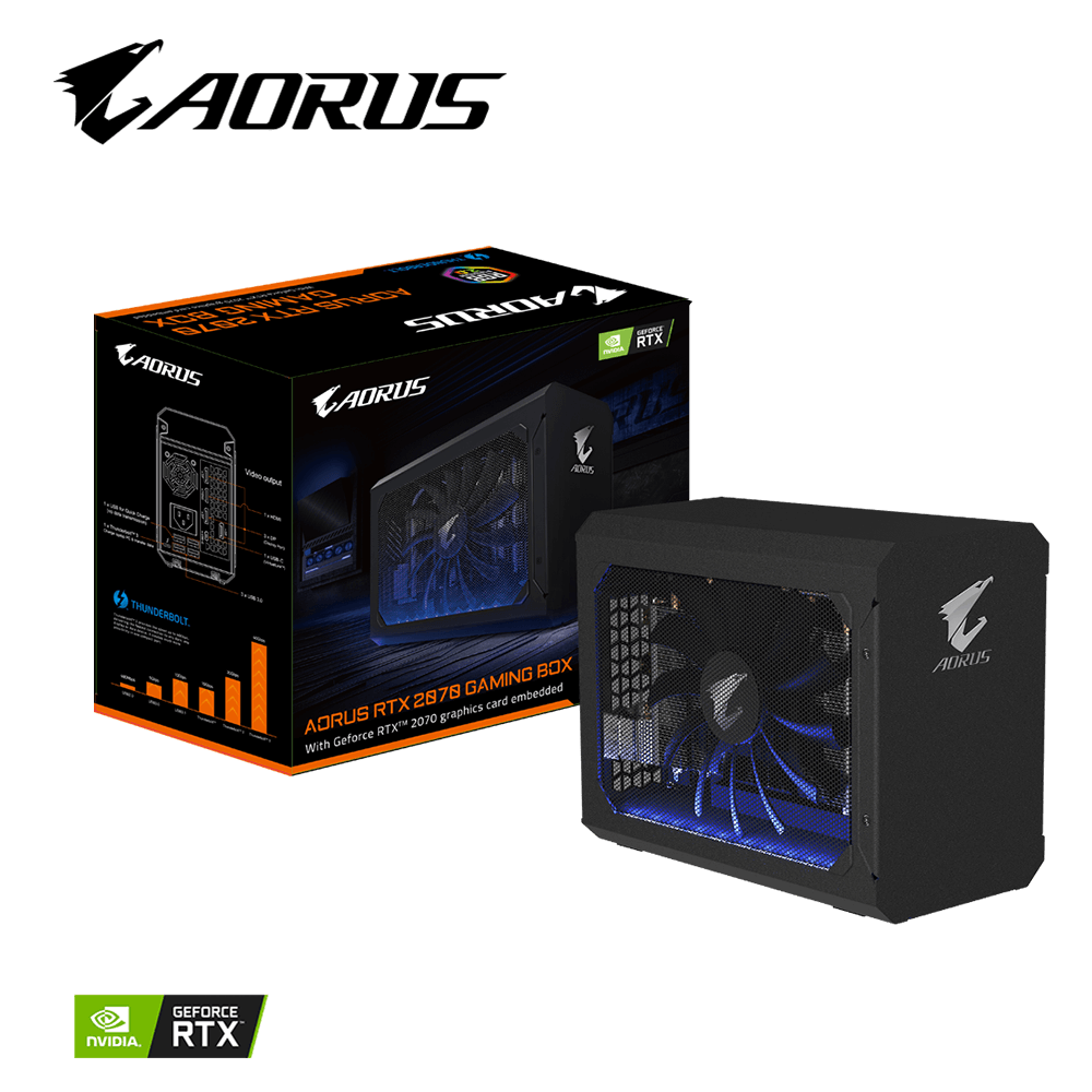 Aorus RTX 2070 Gaming Box, carte graphique externe pour PC