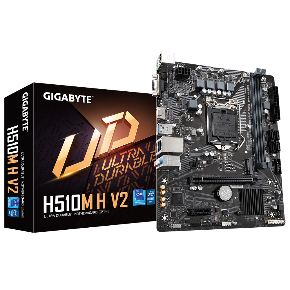 Gigabyte H510M H V2 - Carte mère Micro ATX Socket 1200 Intel H510