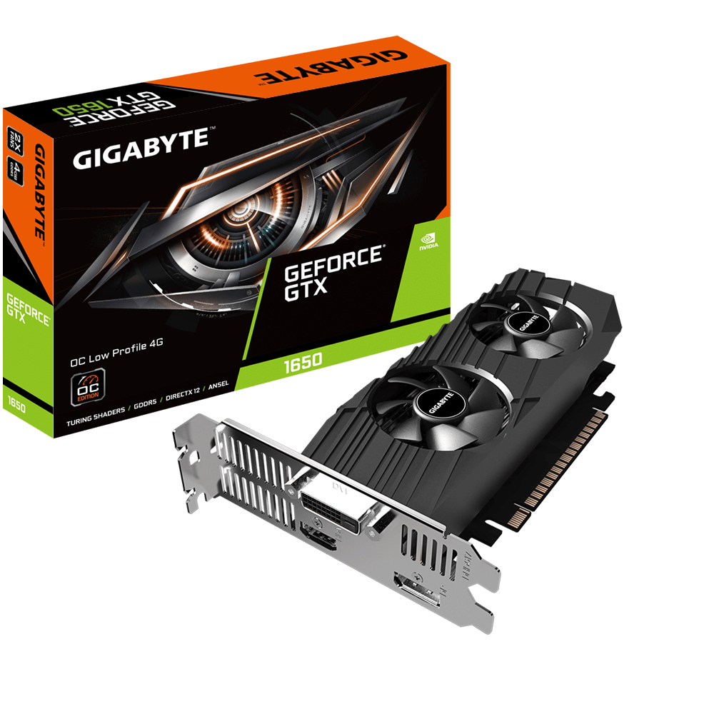 GeForce® GTX 1650 OC Low Profile 4G Key Features | Graphics Card