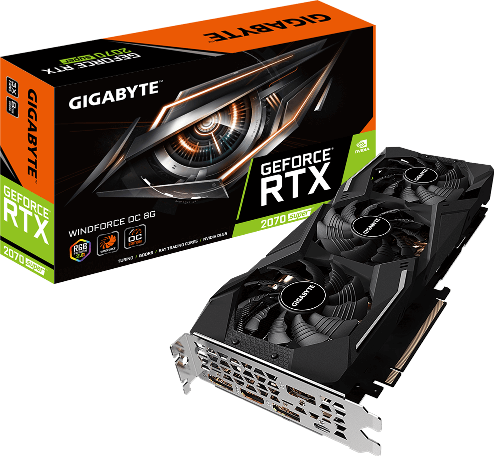 Carte Graphique - GeForce® RTX 2070 SUPER™ WINDFORCE OC 8G