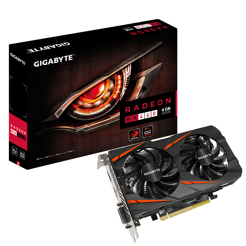 Radeon RX 460 WINDFORCE OC 4G Key Features Graphics Card