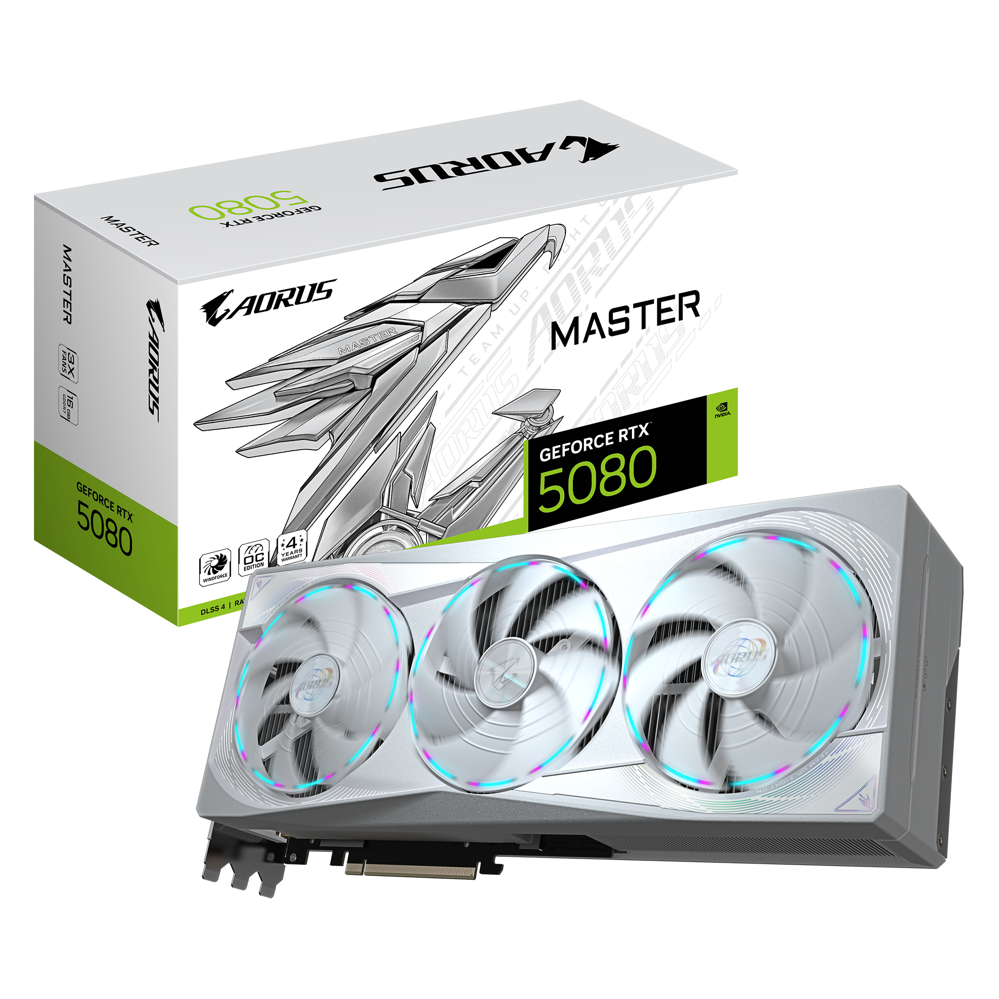 【新品】GIGABYTE AORUS GeForce RTX5080 AORUS GeForce RTX™ 5080 MASTER ICE 16G Key Features
