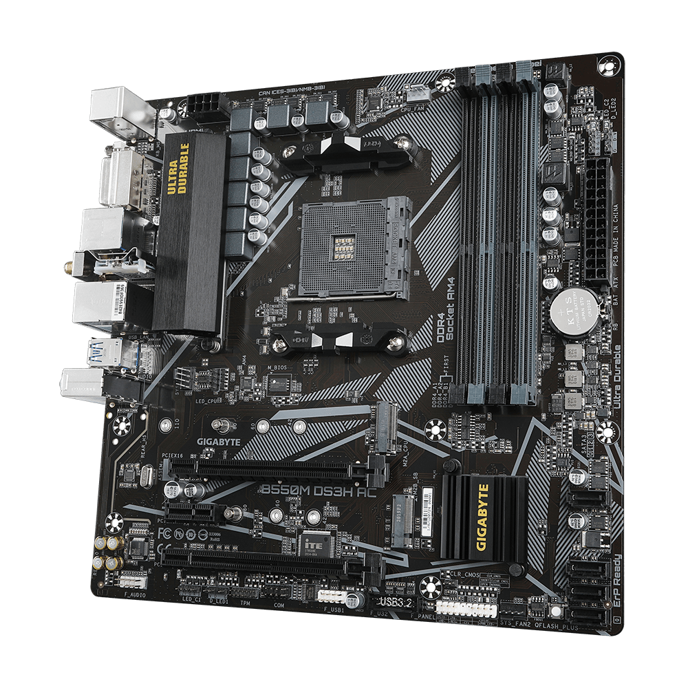 GIGABYTE B550M DS3H AC Motherboard｜AORUS GIGABYTE México