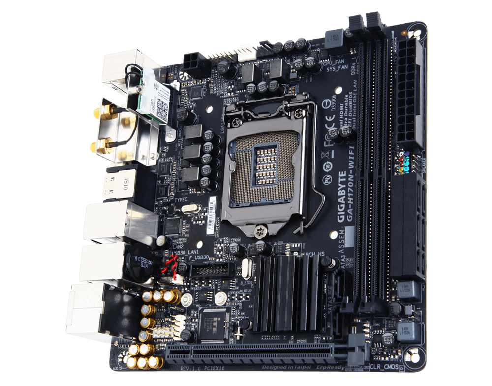 Mini-ITX GIGABYTE GA-H270N-WIFI マザーボード Amazon.com: GIGABYTE GA-H270N-WIFI LGA1151 Intel H270 Mini