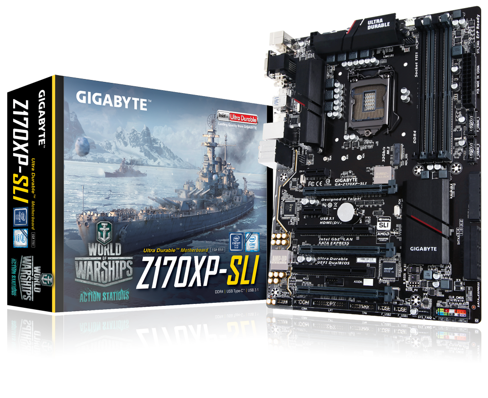 gigabyte ultra durable motherboard sli z170xp-sli