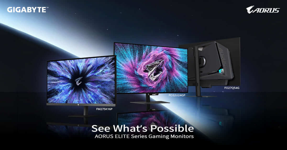 GIGABYTE Introduces the AORUS ELITE Series Gaming Monitor Across OLED and Mini LED Technologies