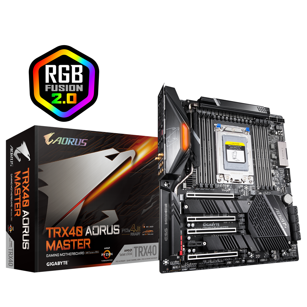 TRX40 AORUS MASTER (rev. 1.1) 主な特徴 | マザーボード - GIGABYTE Japan