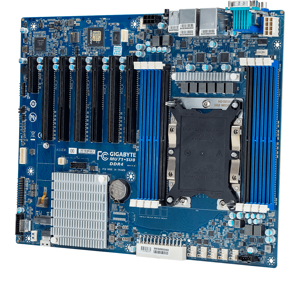 GIGABYTE Releases New Intel® Xeon® W-3200 & Xeon® Scalable