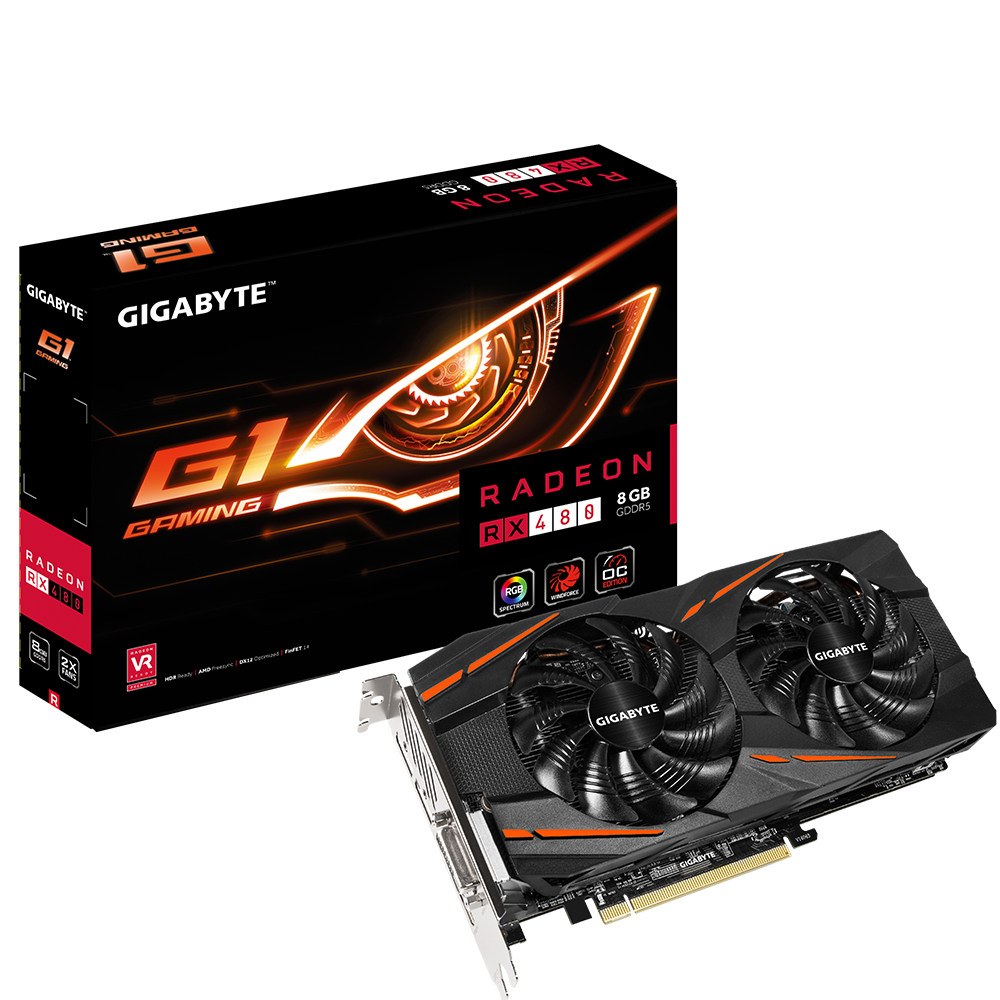 Radeon RX 480 G1 Gaming 8G Key Features Graphics Card