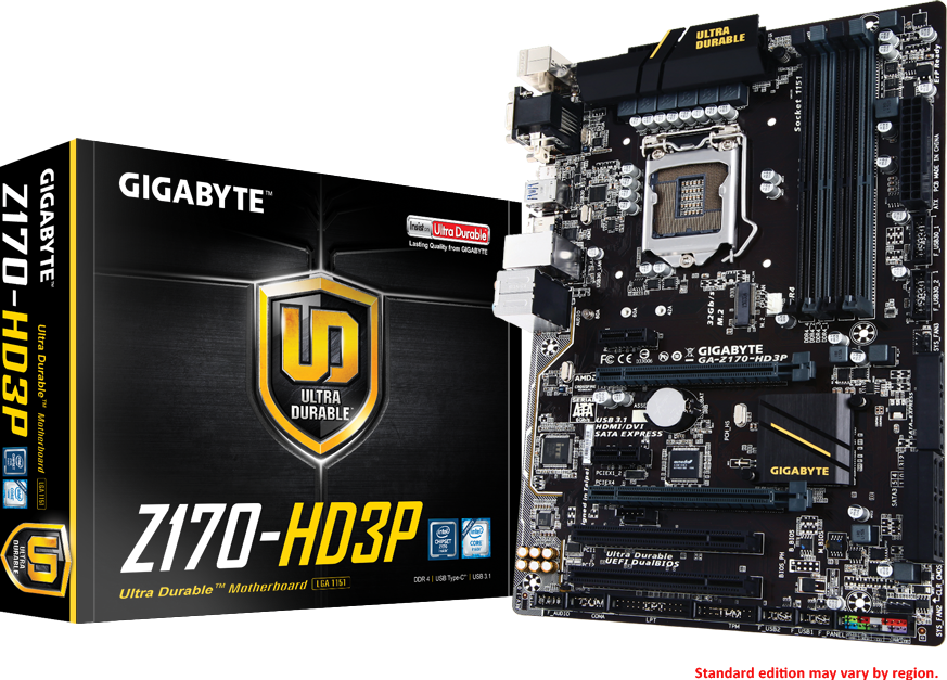 GA-Z170-HD3P/Core i7 6700/16G(DDR4)セット GA-Z170-HD3P (Rev. 1.0) - GIGABYTE Global