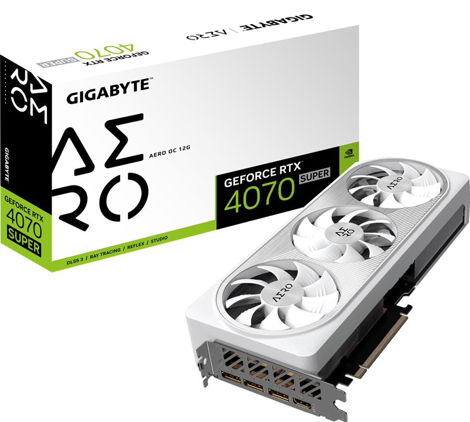 グラフィックボード・グラボ・ビデオカード GIGABYTE AERO OC 12G RTX 4070 SUPER 39157